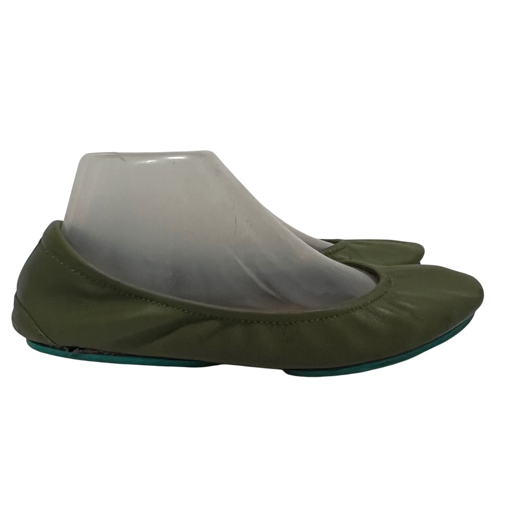 Tieks by Gavrieli Ballet Flats Womens 8 Olive Green Leather Foldable Round Toe - Picture 8 of 14